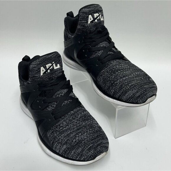 APL Athletic Propulsion Labs Ascend Shoes Sneakers Womens Size 8 Black Grey - Picture 2 of 9